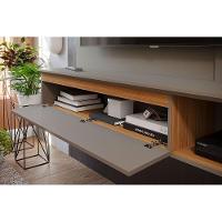 Home P- Tv Até 60 Pol Panamá Plus Ripado C- 1 Porta E Nicho 162x157cm Off White-nature - Permóbili