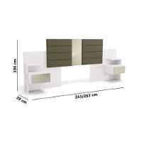 Painel Cama Box Madeirado Casal-queen G290 C- 2 Gavetas Nogueira - Kappesberg - 2