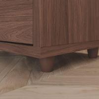 Mesa De Apoio E Cabeceira 2 Gavetas Chanfradas - Campeche - Castanho Hp - 6