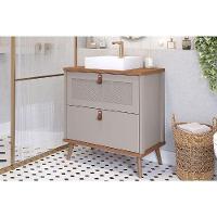 Balcão P- Banheiro Vêneto 1 Porta E 1 Gaveta C- Cuba 60cm Cappuccino-freijo - Mgm - 1