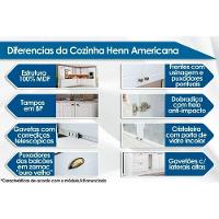 Balcão De Cozinha Modulado Com Tampo Americana Com 2 Portas 80cm Branco - 2