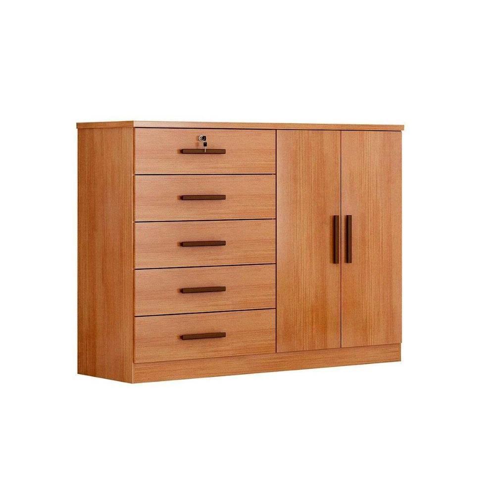 Cômoda Solteiro Space C- 2 Portas E 5 Gavetas Cumaru - Novo Horizonte - 1
