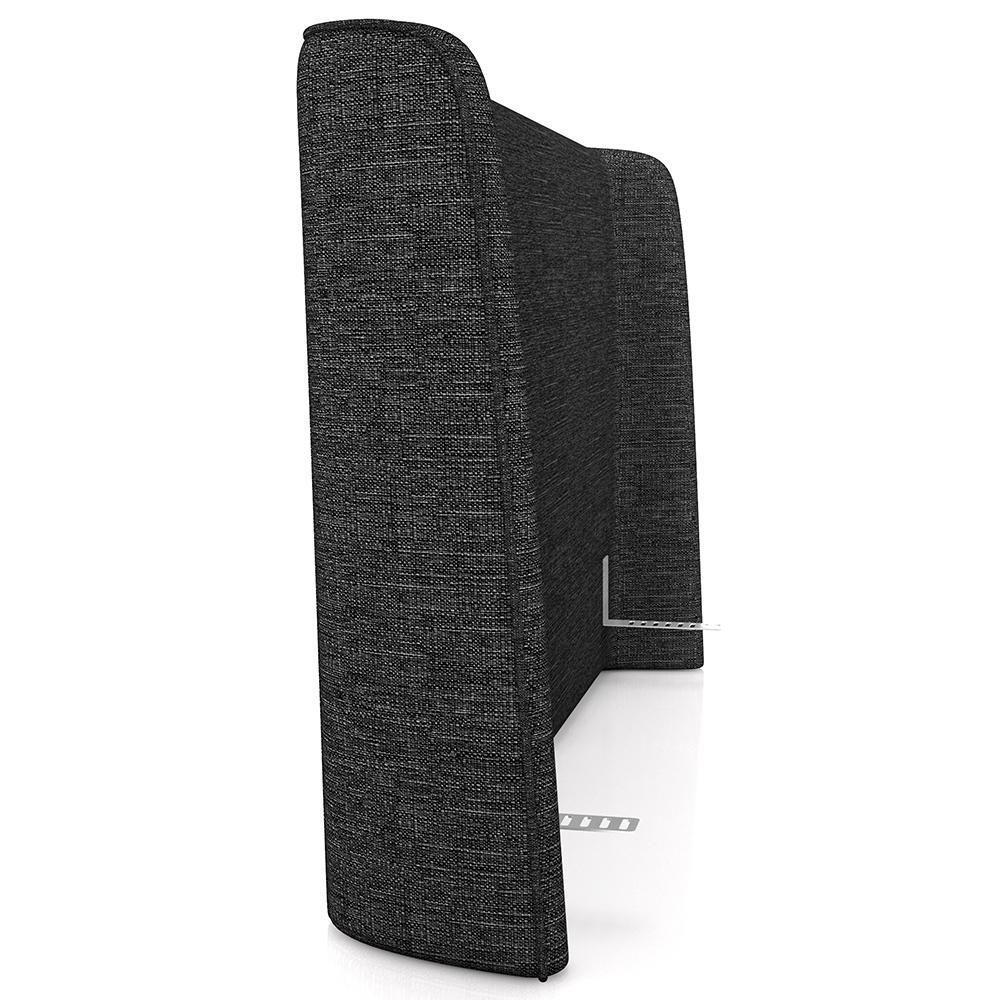 Cabeceira Cama Box Queen 160cm Nilo P05 Linho Cinza Escuro - Lyam Decor - 6