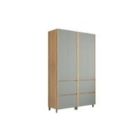 Armário Multiuso Lavanderia Rainha C- 4 Portas E 4 Gavetas 140cm Nature-verde - Nesher - 6