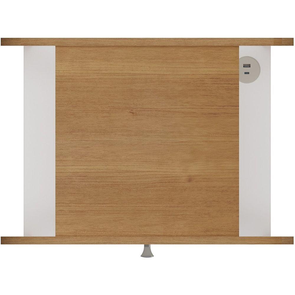 Mesa De Apoio Lateral Com Usb Artely Theo Cinamomo-off White - 4