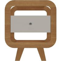 Mesa De Apoio Lateral Com Usb Artely Theo Cinamomo-off White - 3