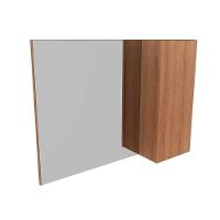 Conjunto De Banheiro Balcão C- Rodizios Bn3603 S- Cuba 80cm E Armário C- Espelho Bn3602 Mármore Branco - Tecno Mobili - 2