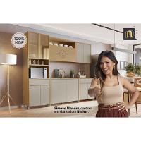 Armário De Cozinha Modulado Condessa Com 1 Porta Basculante 120cm Carvalho Cinza - 8