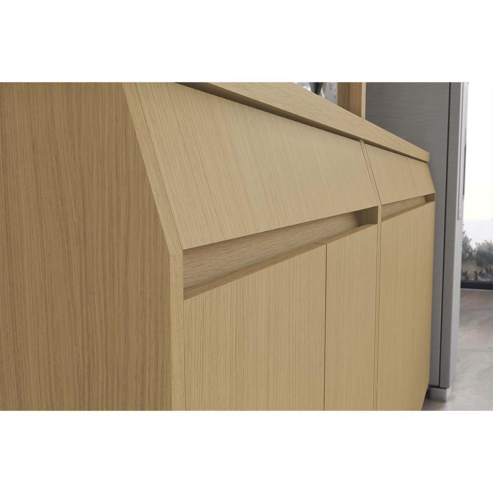 Balcão De Cozinha Modulado Com Tampo Simone Mendes Com 2 Portas E 1 Gaveta 80cm Carvalho Cinza - 10