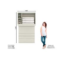 Módulo De Quarto Solteiro Armário Ponte Aéreo Mc12 Seletto C- 2 Portas E 2 Nichos Areia-jequitibá - Henn - 3