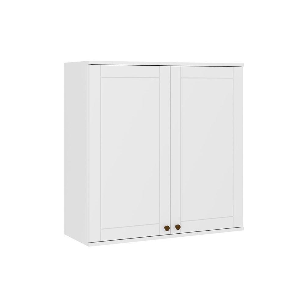 Armário Aéreo Cozinha Modulado Bella 2602 Com 2 Portas 80cm Branco - 1