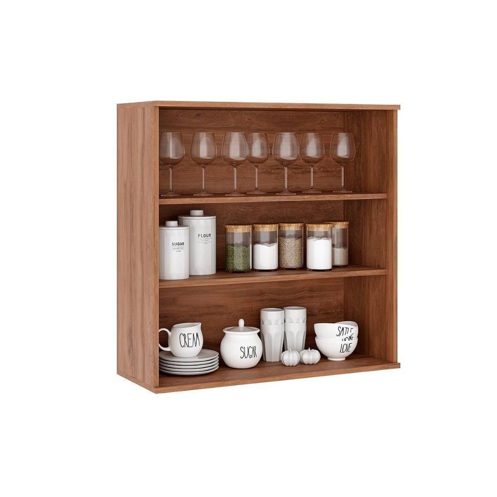 Armário Aéreo Cozinha Modulado Bella 2602 Com 2 Portas 80cm Branco - 2