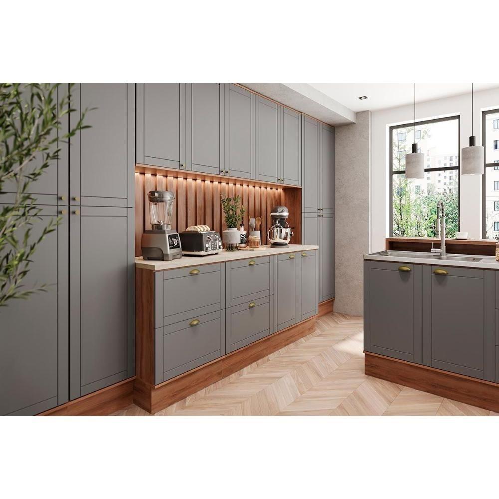 Armário Aéreo Cozinha Modulado Bella 2602 Com 2 Portas 80cm Branco - 4