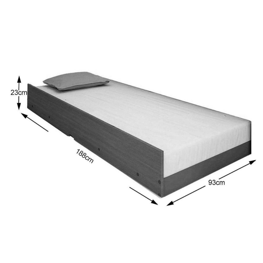 Cama Multifuncional Juvenil Ravena C- 2 Gavetas E Auxiliar Cinamomo-off White - Conquista - 5