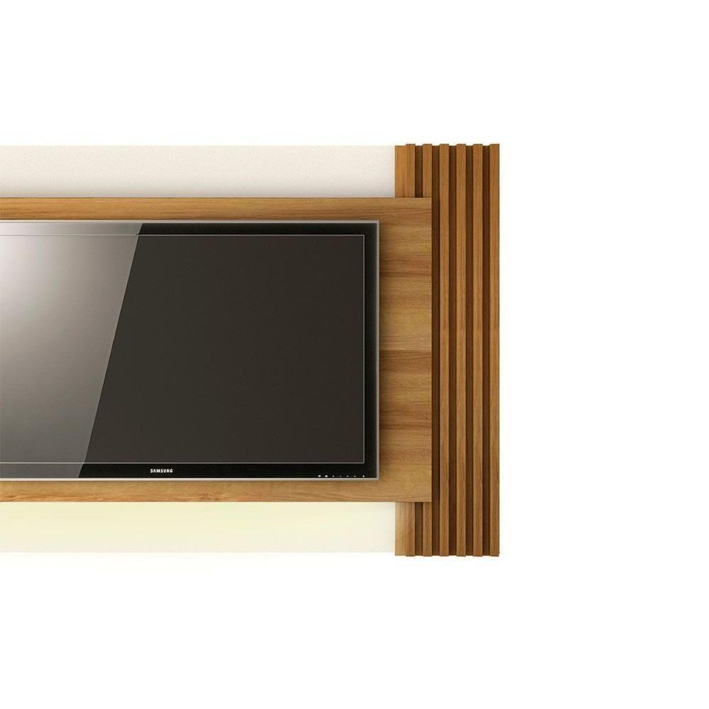 Estante P- Sala Até 42 Pol Pl3004-ra2003 Ripado C- 2 Gavetas 115x150cm Natural-off White - Tecno Mobili - 2