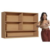 Armário Aéreo Cozinha Modulado Simone Mendes Com 2 Portas 120cm Carvalho Cinza - 6