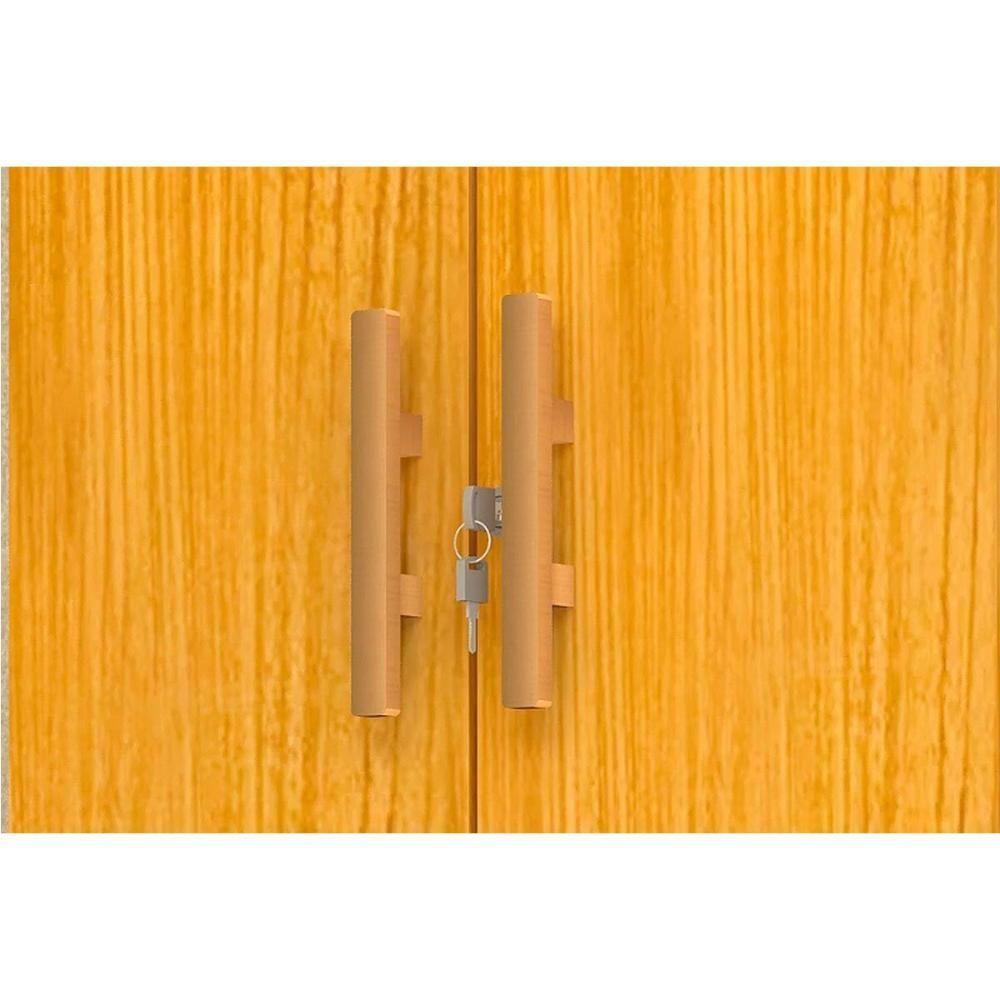 Armário Multiuso Casal Iris C- 2 Portas C- Chave Branco - Acp - 5