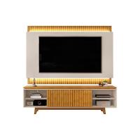 Estante P- Sala Até 75 Polegadas Loren Ripada C- Nichos 200x194cm Cedro-bali - Dj Móveis - 3