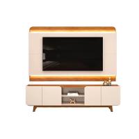 Estante P- Sala Até 75 Polegadas Nadine C- Led E Nichos 220x196cm Bali-cedro - Dj Móveis - 3