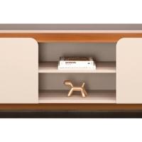 Estante P- Sala Até 75 Polegadas Nadine C- Led E Nichos 220x196cm Bali-cedro - Dj Móveis - 5