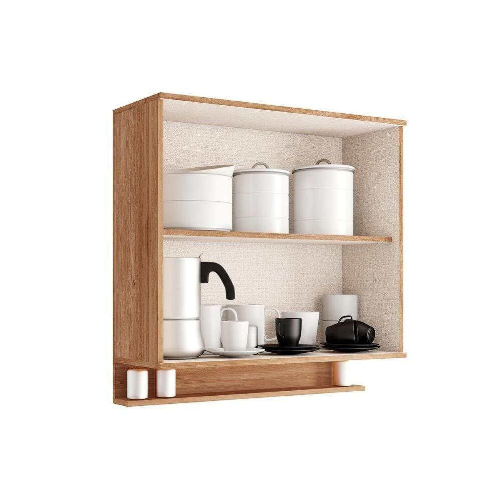 Armário Aéreo Cozinha Modulado Alpha 2502 Com 2 Portas 80cm Branco - 2