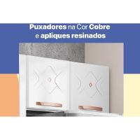 Armário Aéreo Cozinha Modulado Mirage New Aço Com 2 Portas 80cm Branco Telasul - 5
