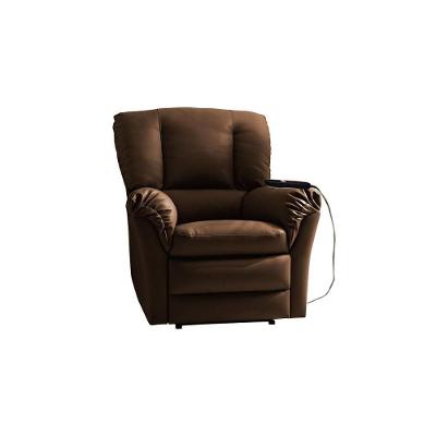 Poltrona Reclinável Motorizada Da Vinci Malbec Zero Wall Suede Marrom Probel