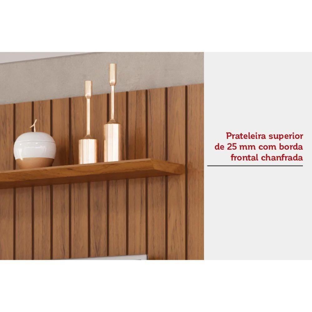 Home P- Tv Até 70 Polegadas Lexus Ripado C- Prateleira E Nichos179x183cm Cedro-bali - Dj Móveis - 4