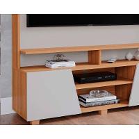 Painel Home P- Tv Até 55 Pol Master C- 2 Prateleiras E Pés 135x183cm Cinamomo-off White - Permóbili - 3