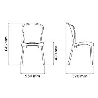 Cadeira Tramontina Grace Com Braços Em Polipropileno Preto Tramontina - 5