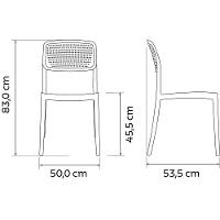 Cadeira Tramontina Serena Em Polipropileno Amarela Tramontina - 3