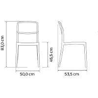 Cadeira Tramontina Marta Em Polipropileno Camurça Tramontina - 6
