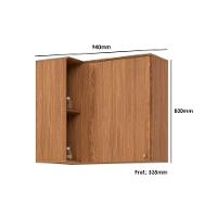 Módulos De Cozinha Requinte Requinte Canto Reto Com 1 Porta 94cm Nature2 Aéreos + 1 Balcão + 1 Complemento - 3