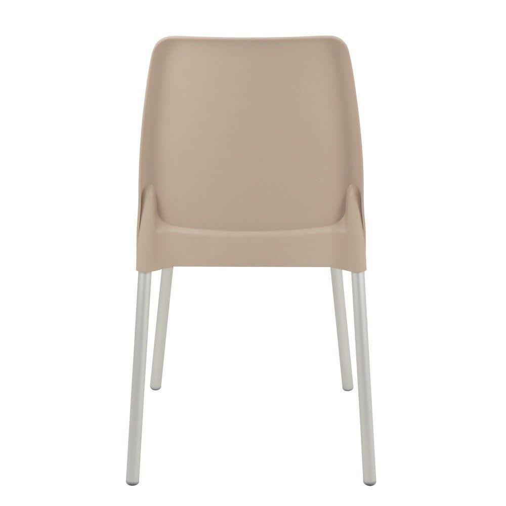 Cadeira Tramontina Vanda Com Pernas De Alumínio Em Polipropileno Areia Tramontina - 4