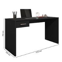Mesa Para Computador Com 1 Gaveta Gávea Preto - 2