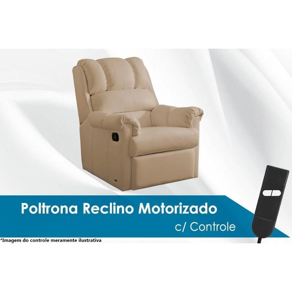 Poltrona Reclinável Motorizada P- Sala Vermont Classic Zero Wall Courano Preto - Probel - 2