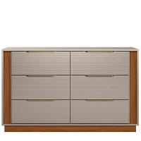 Cômoda Grande Com 6 Gavetas Giane Nogueira Nude - 3