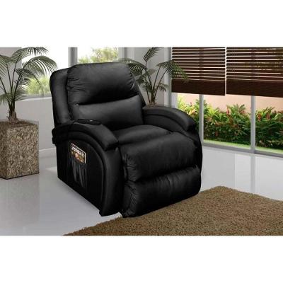 Poltrona Reclinável Motorizada Divino Urbany Zero Wall Courano Preto Probel