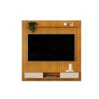 Painel Quarto P- Tv Até 70 Polegadas Lexus Ripado C- Prateleira E Nichos179x183cm Cedro-bali - Dj Móveis - 2