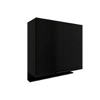Armário Aéreo Cozinha Modulado Alpha 2502 Com 2 Portas 80cm Preto - 1