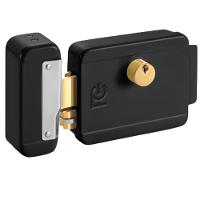 Kit 1 Porteiro Interfone IPR8010 + 1 Fechadura Preta Reversível FCFEC01N IPR 8010