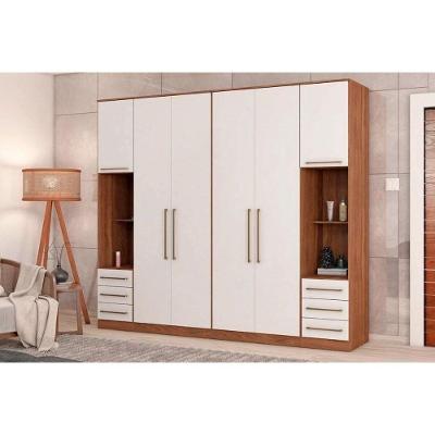 Módulos De Quarto Irlanda Irlanda 4 Peças (2 Armários + 2 Complementos) Qcm165 Amendola-branco - Demóbile