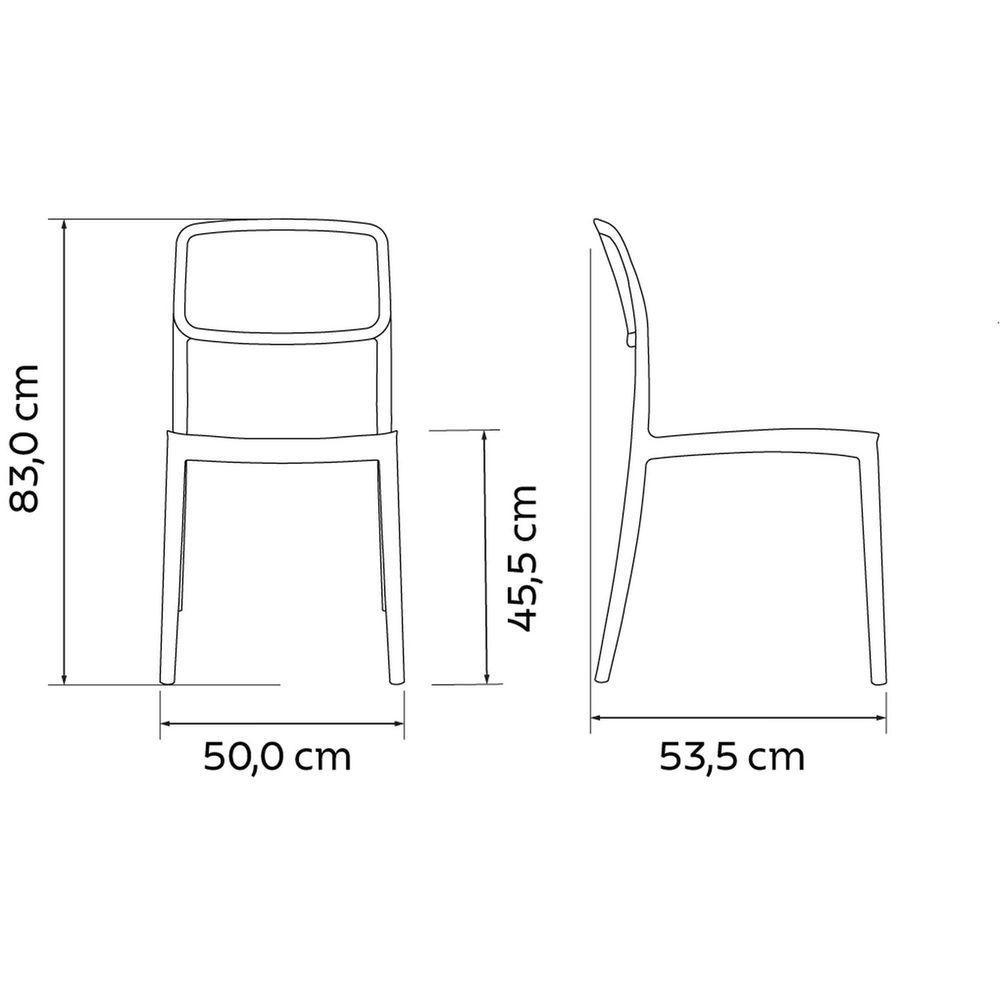 Cadeira Tramontina Marta Em Polipropileno Preta Tramontina - 2