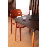 Cadeira Tramontina Amélia Em Polipropileno Terracota Com Braços Tramontina - 5