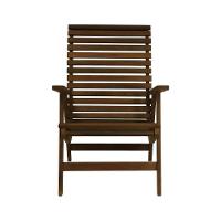 Poltrona Summer Madeira Imbuia Maciça Assento E Encosto Ripado Stain Imbuia