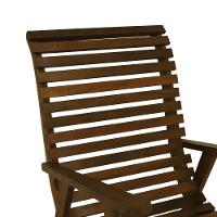 Poltrona Summer Madeira Imbuia Maciça Assento E Encosto Ripado Stain Imbuia - 6