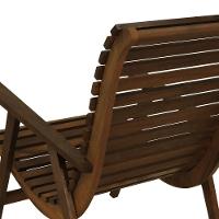 Poltrona Summer Madeira Imbuia Maciça Assento E Encosto Ripado Stain Imbuia - 8