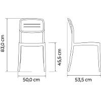 Cadeira Tramontina Amélia Em Polipropileno Marrom Tramontina - 2