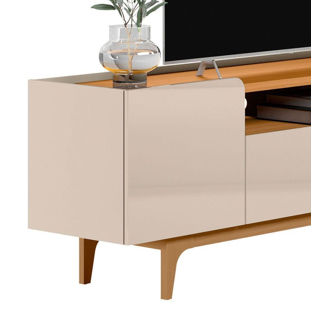 Rack Para Tv Até 75 Polegadas 3 Portas Com Nicho Odette Tauari Off White - 5