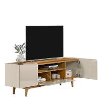 Rack Para Tv Até 75 Polegadas 3 Portas Com Nicho Odette Tauari Off White - 2
